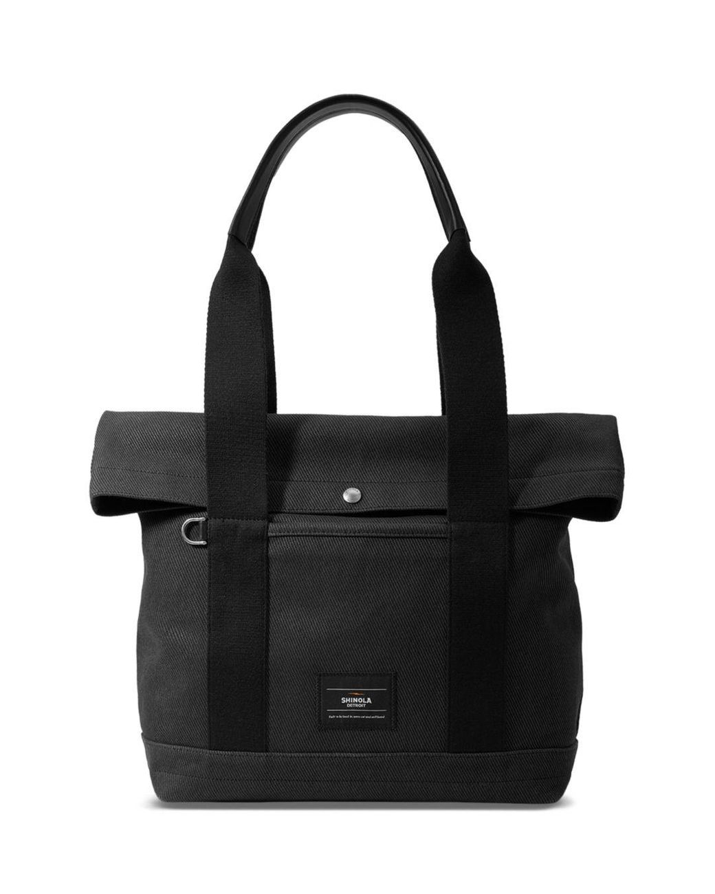 Shinola Runabout Twill Canvas Foldover Tote in Black for Men Lyst