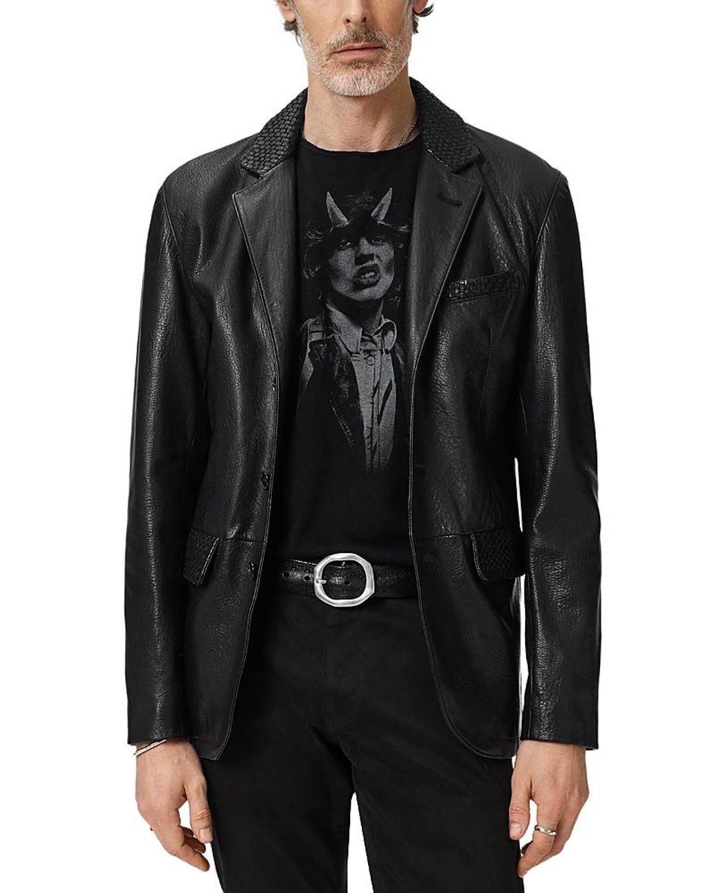 John Varvatos Black Dayton Jacket for men