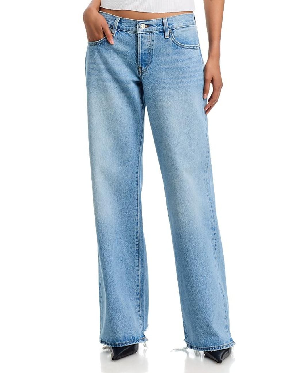 FRAME Blue The Pixie Low Rise Jeans