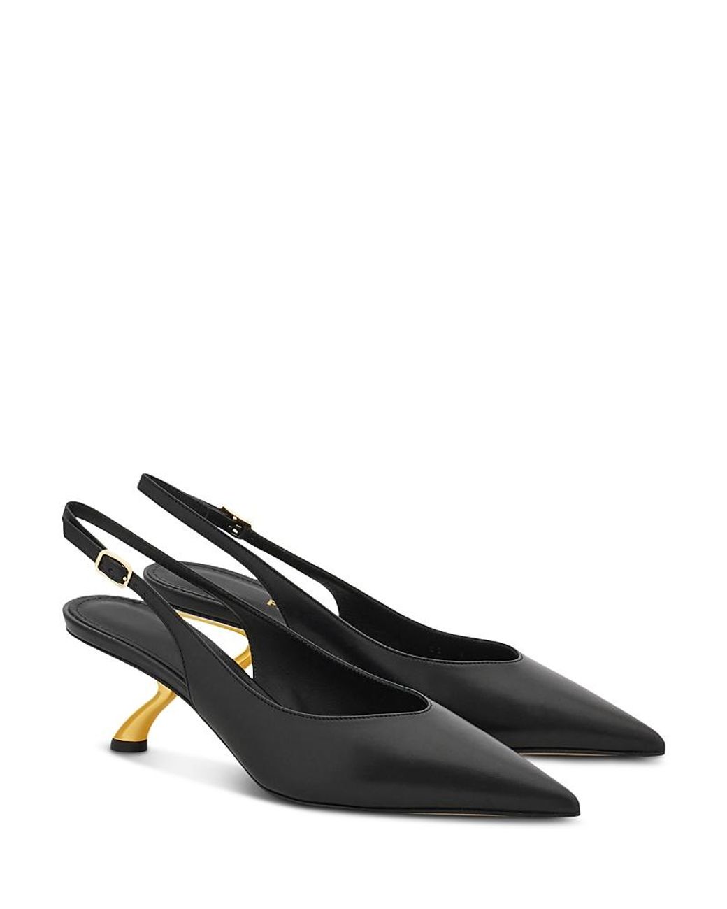 Ferragamo Black Cleya 55 Pointed Pumps