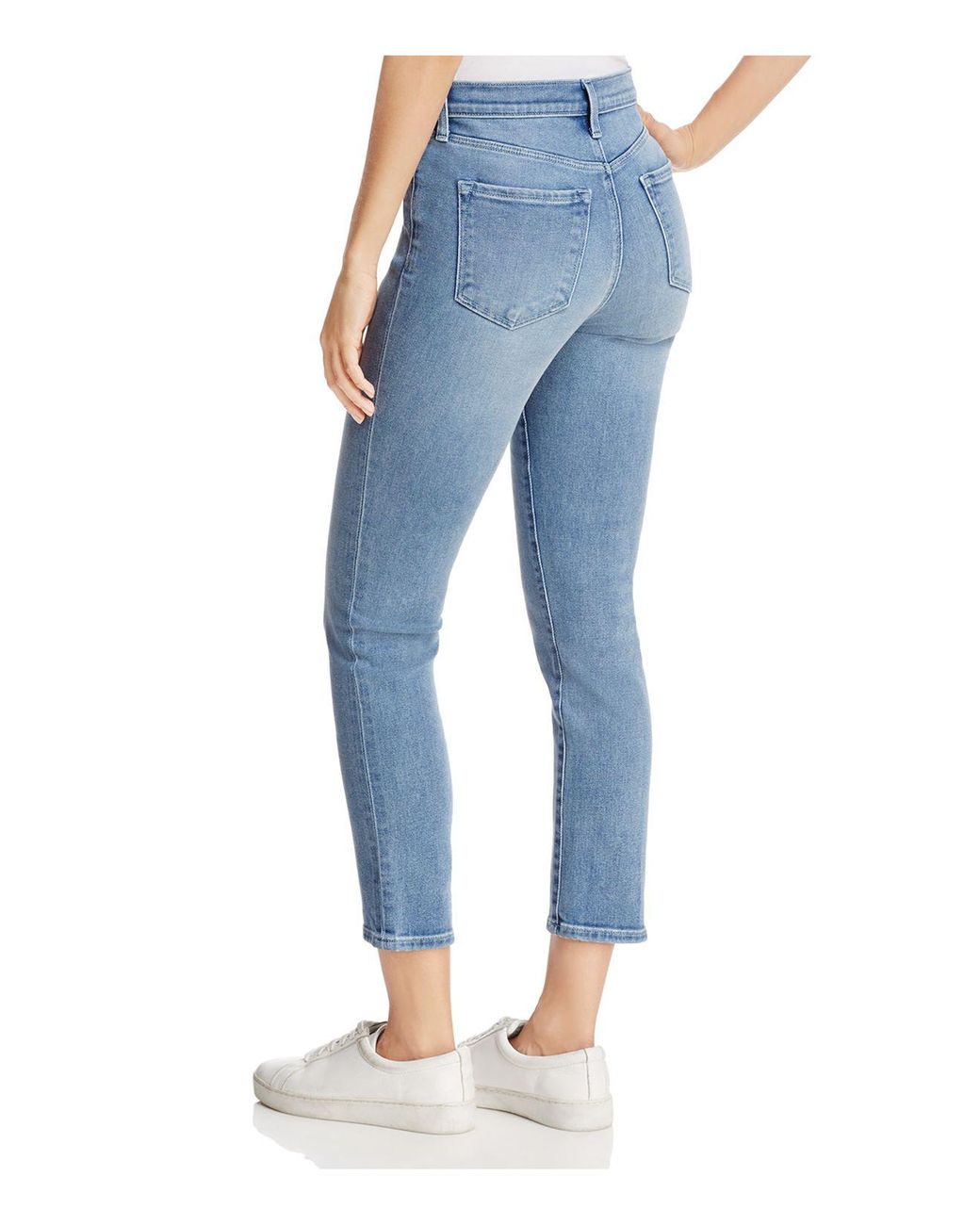 J Brand Ruby High-rise Cropped Jeans In Utopia in Blue | Lyst Canada