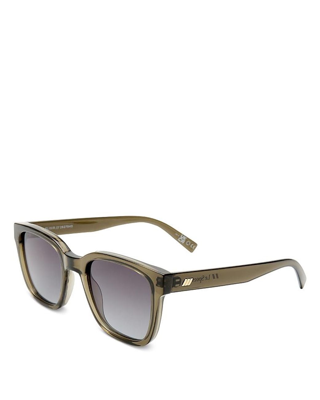 Le Specs Metallic Elixir Square Sunglasses, 52Mm