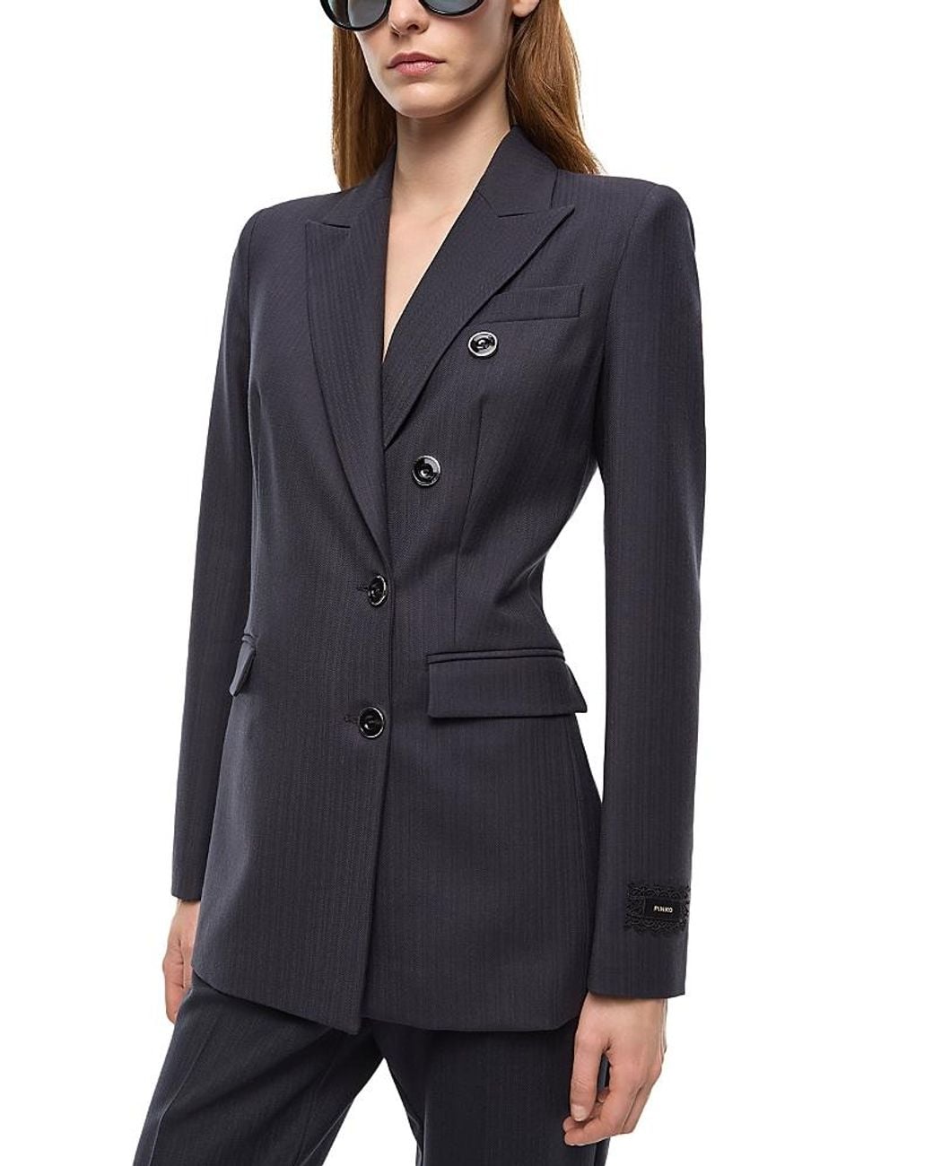 Pinko Blue New Amalfi Two Button Blazer