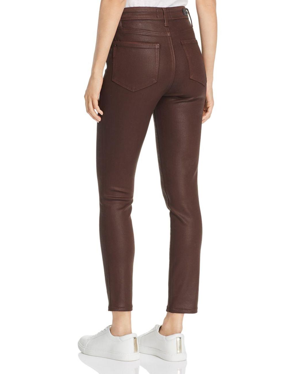 paige hoxton coated skinny jeans