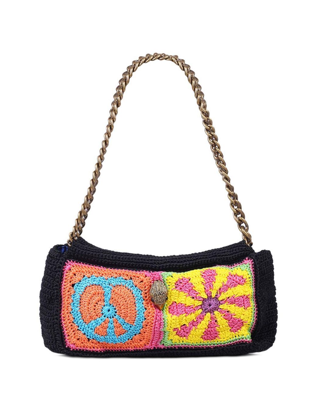 Kurt Geiger Kensington Crochet Pochette Medium Shoulder Bag Lyst