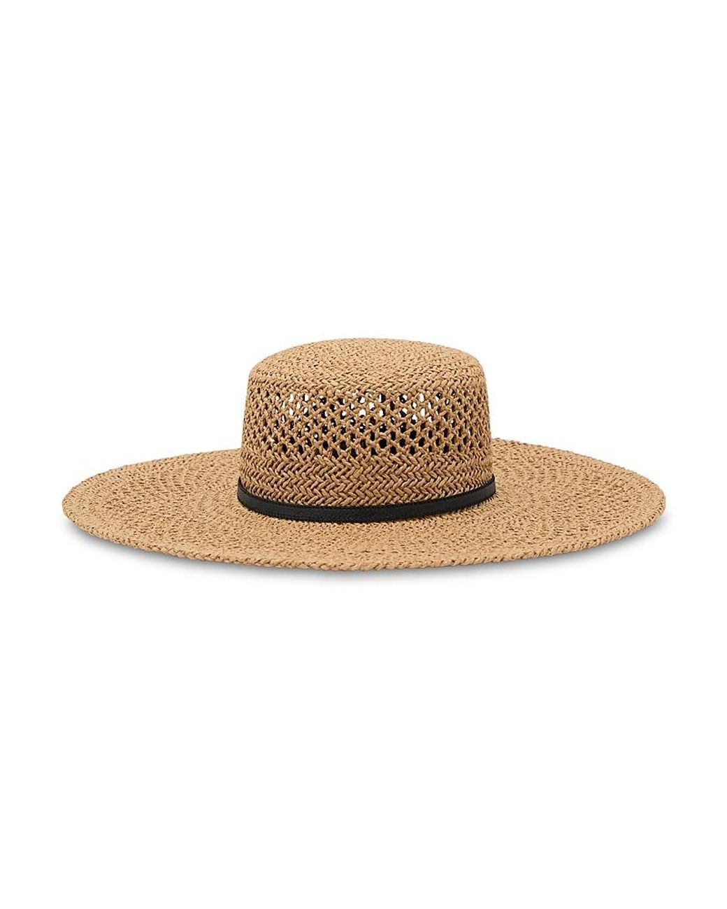 Reiss White Astrid Open Weave Fedora