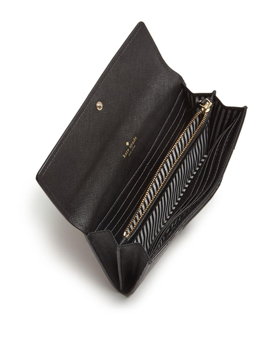 Kate Spade Cameron Street Kinsley Leather Wallet in Black | Lyst
