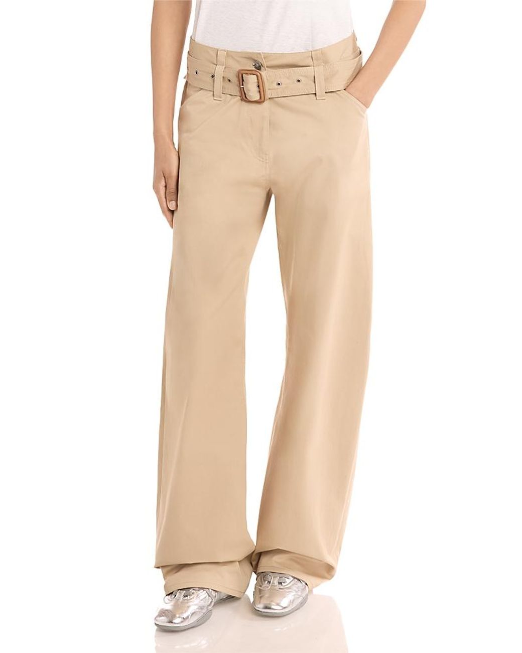 Acne Natural Belted Pants