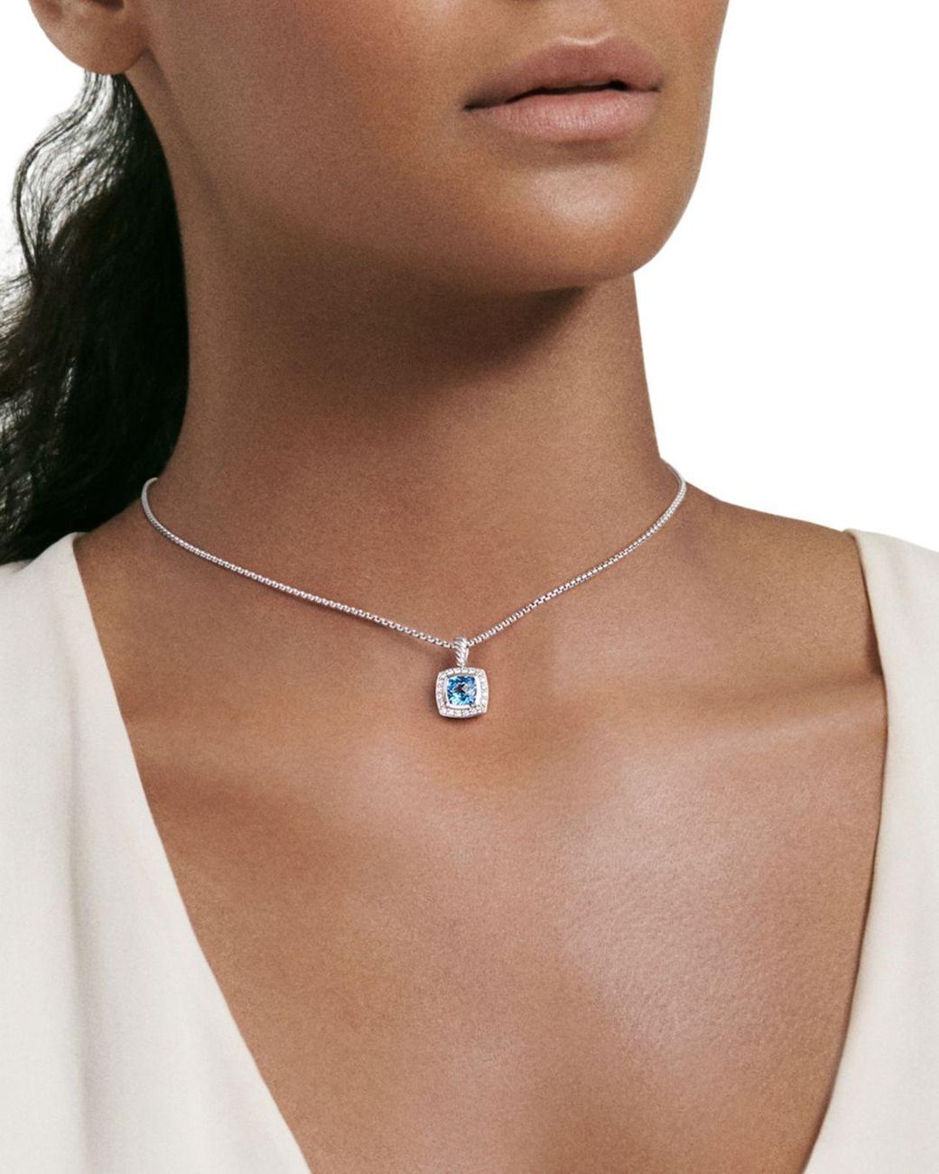 David Yurman Petite Albion Pendant With 