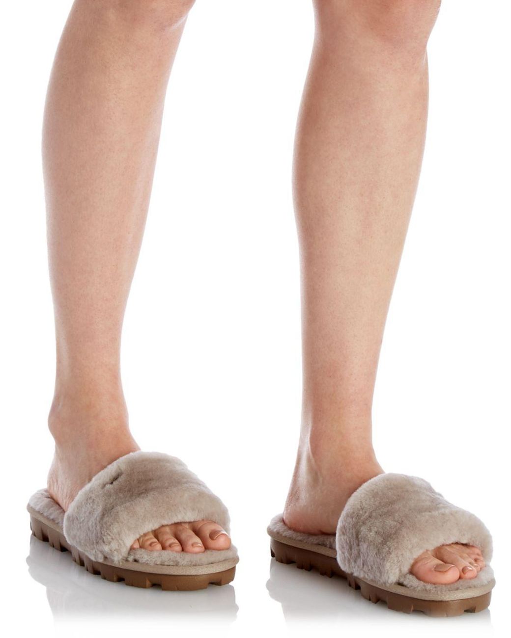 UGG Wool Cozette Sheepskin Slides - Save 30% - Lyst