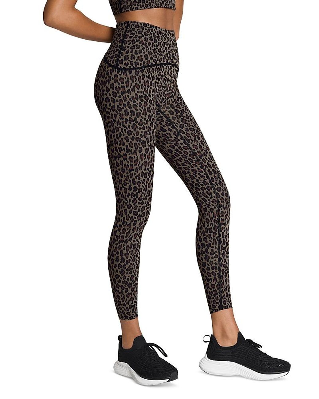Spanx Black Booty Boost 7/8 Leopard Leggings