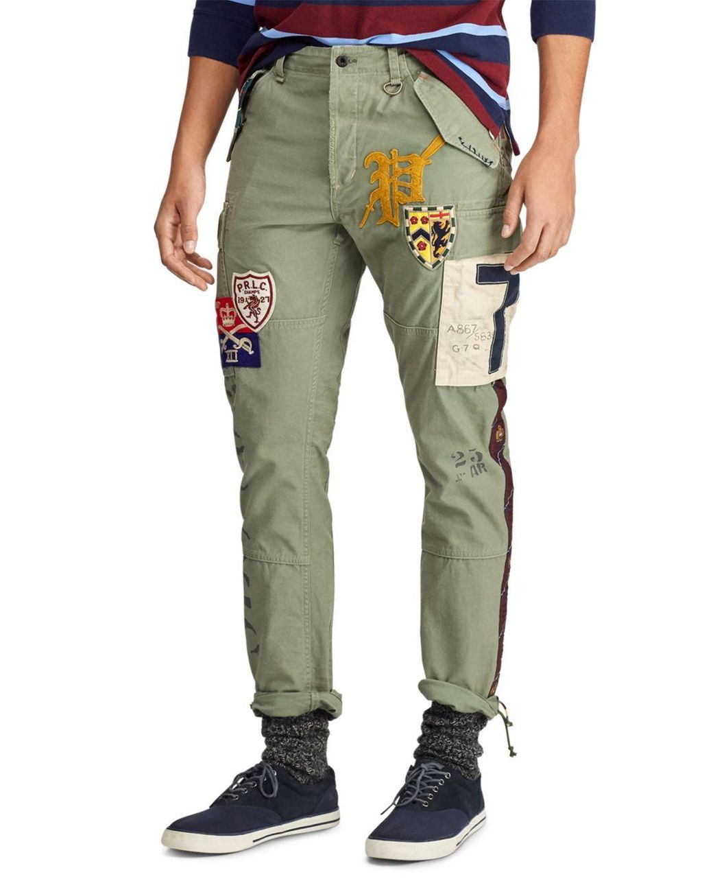 Classic Tapered Fit Patch Cargo Pants 