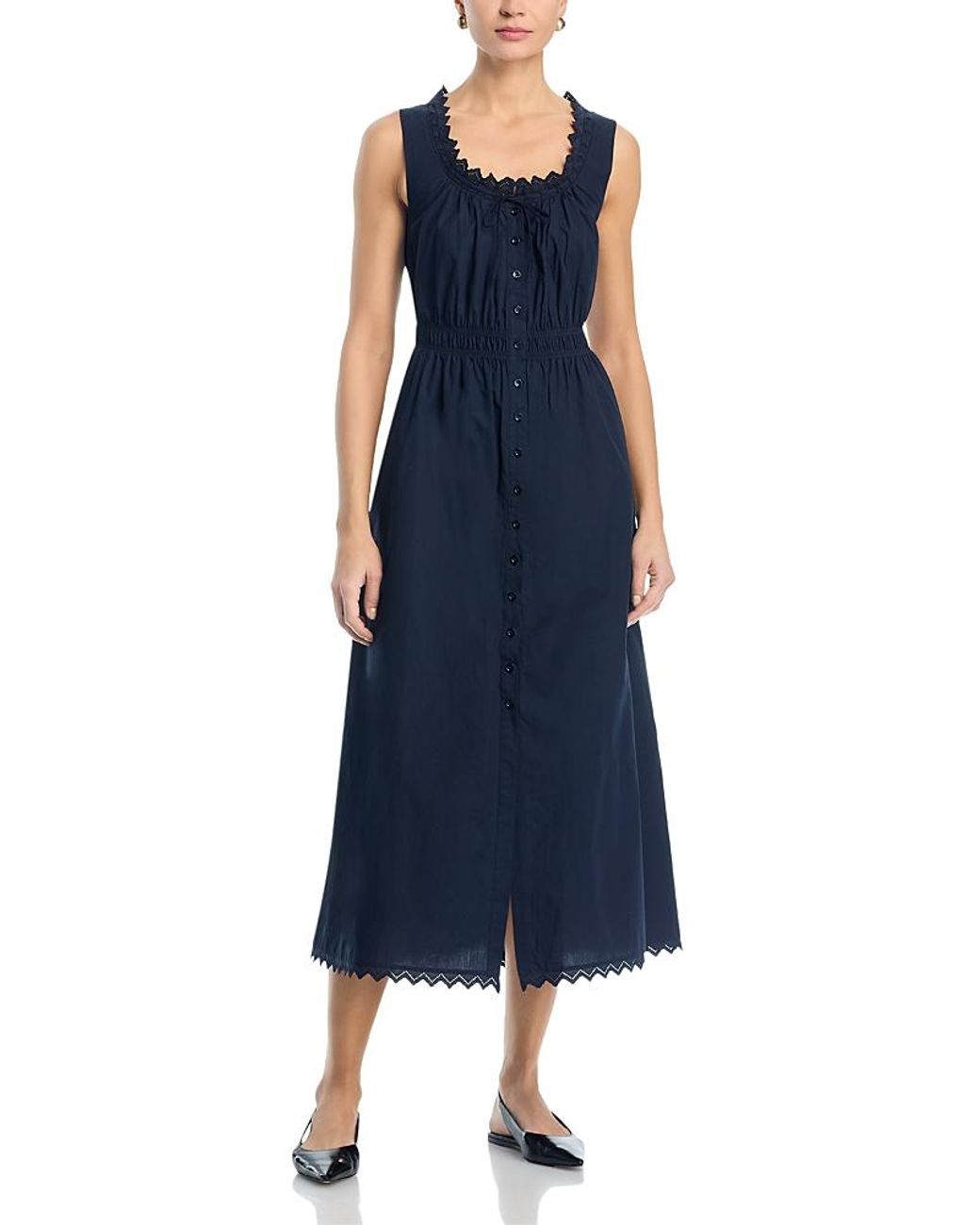 frame blue dress The Serene Midi in Vintage spring Embellished Plunge Neck Mini Color:Butter-Cream Elegant v