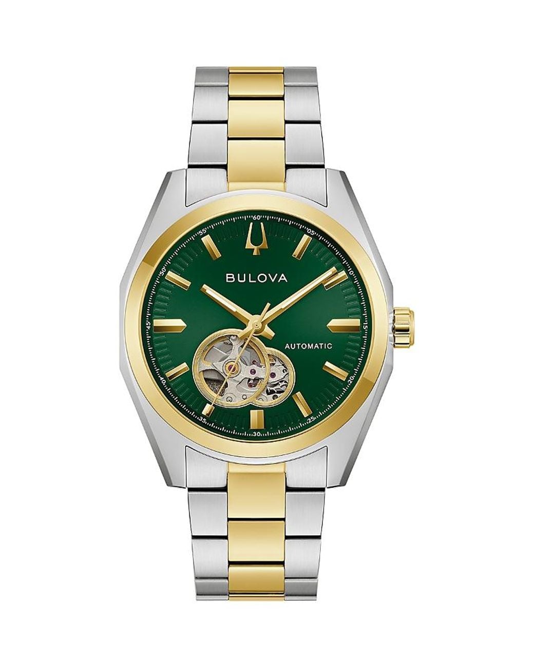Bulova Metallic Surveyor Automatic Watch, 39Mm for men