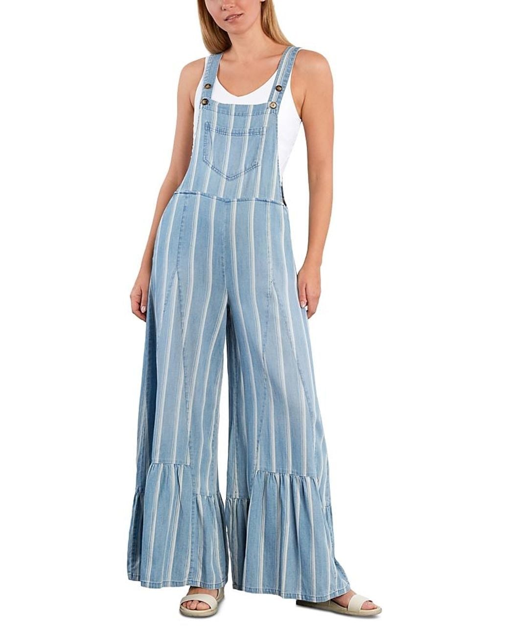 BILLY T Blue Butterfly Overalls