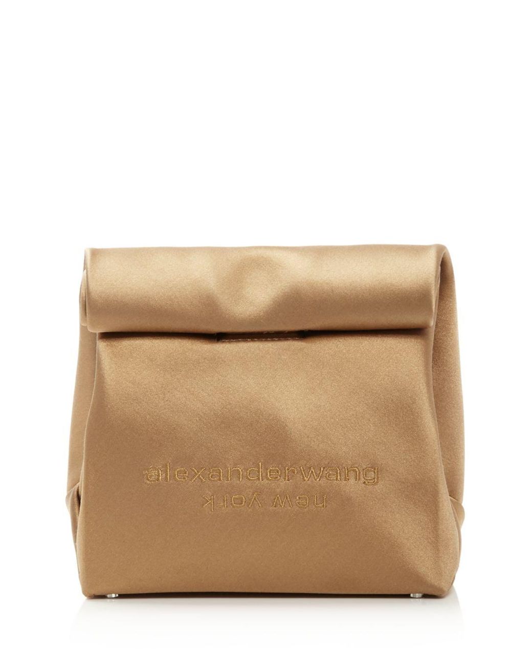 Alexander Wang Satin Lunch Bag Clutch Lyst