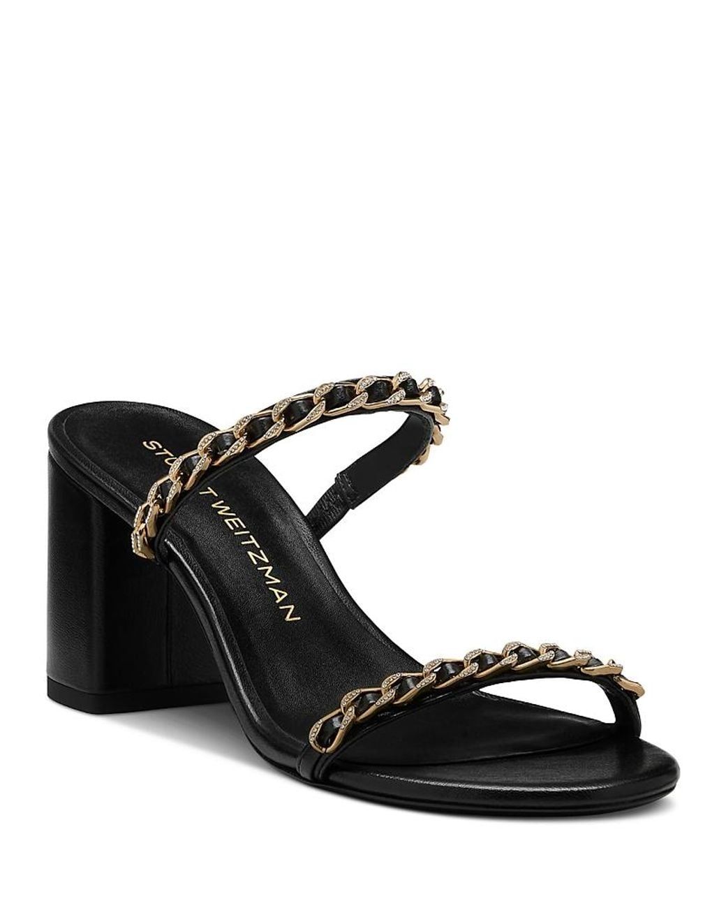 Stuart Weitzman Black Soluxe Cysl 75 Slides