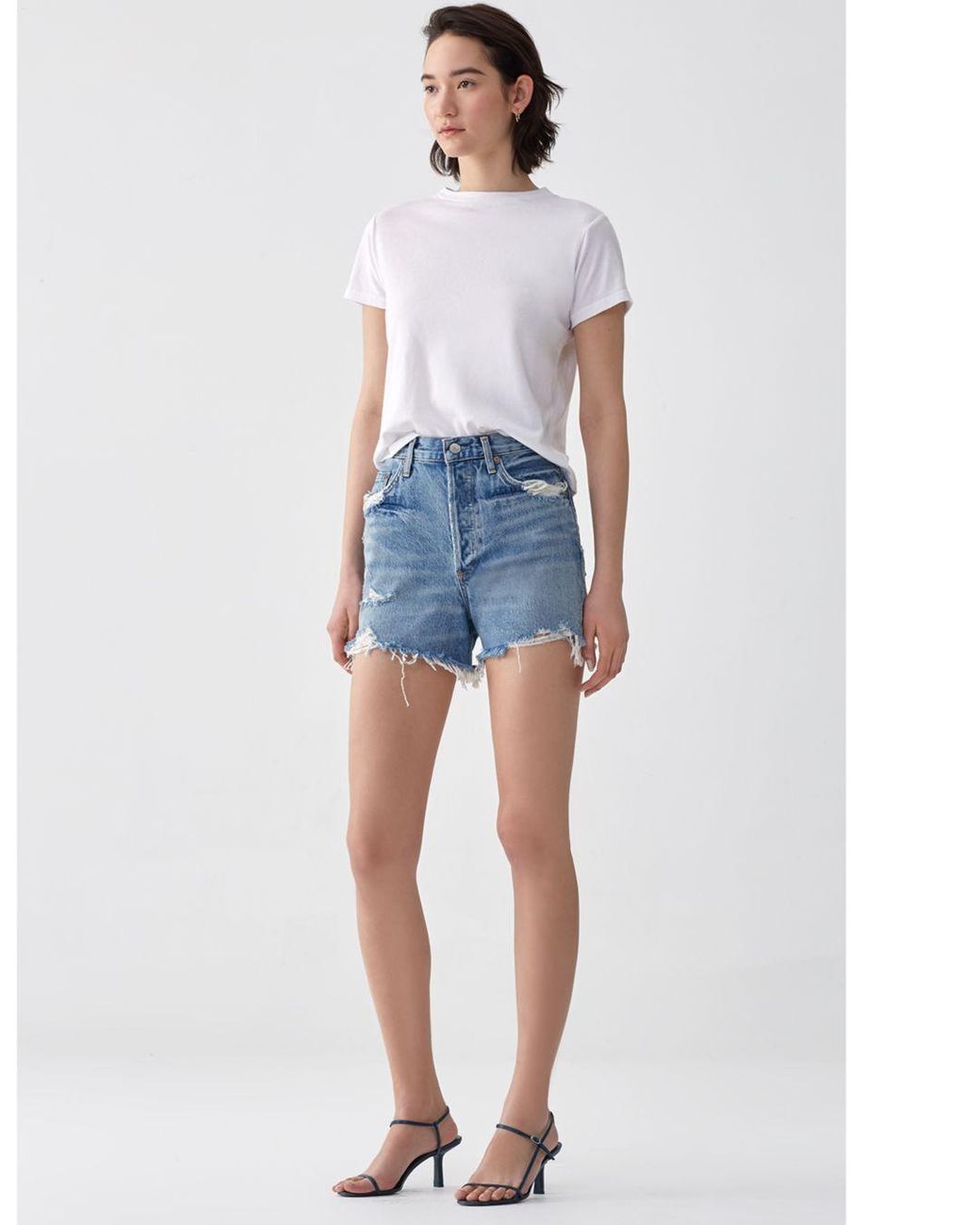 agolde dee shorts ricochet