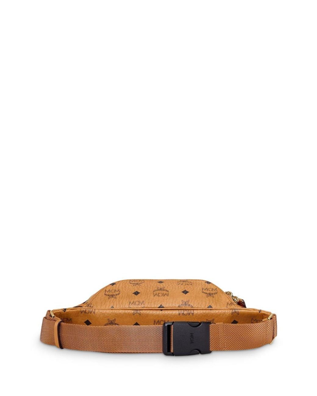 MCM Synthetic Small Visetos Belt Bag in Cognac (Brown) - Save 20 