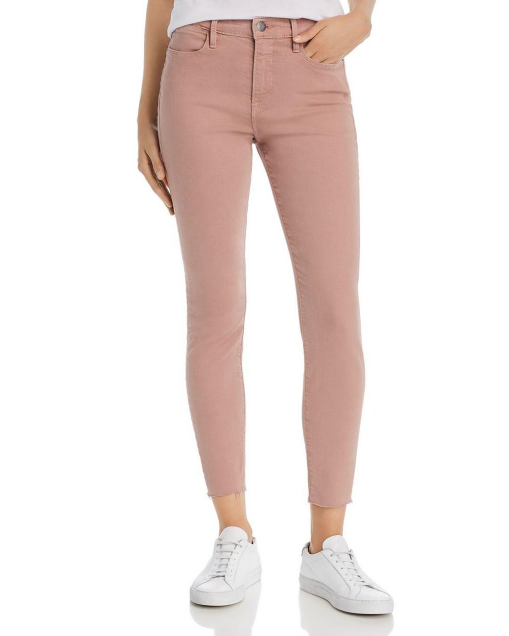 Skinny Jeans In Dusty Rose in Pink 
