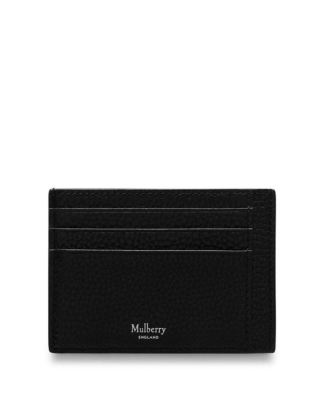 Mulberry Black Card Holder for men