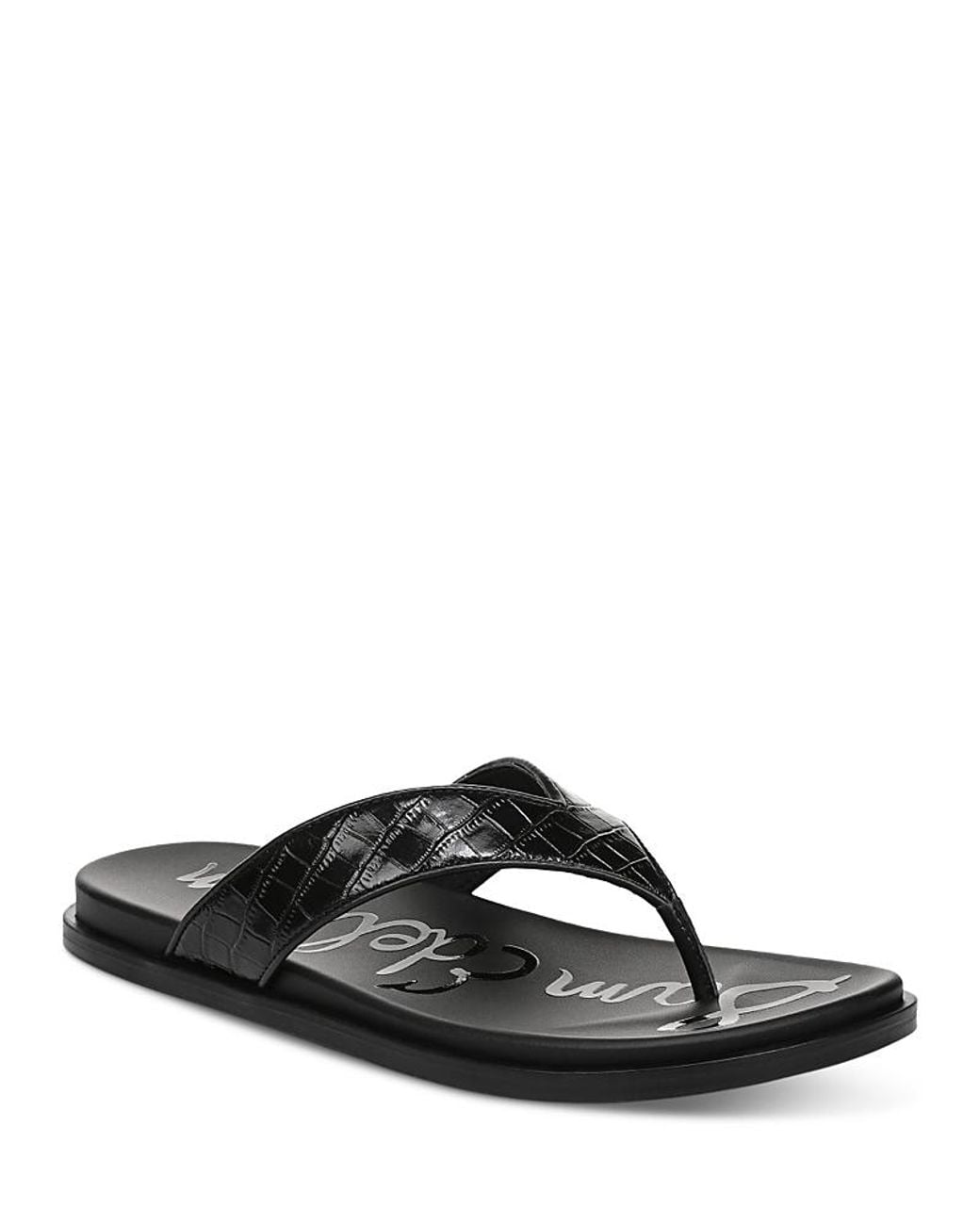 Sam Edelman Black Lila Flip Flops