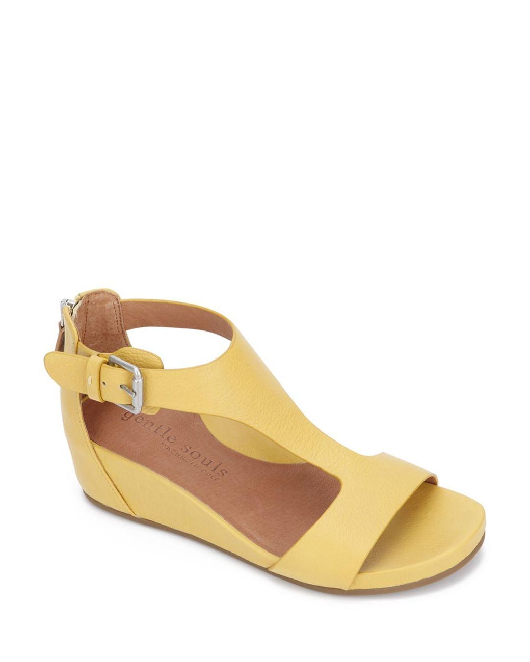 gentle souls judith leather wedge slides