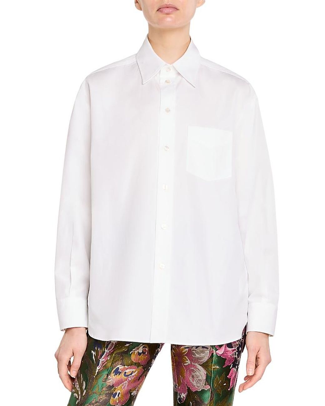 Etro White Printed Back Panel Shirt