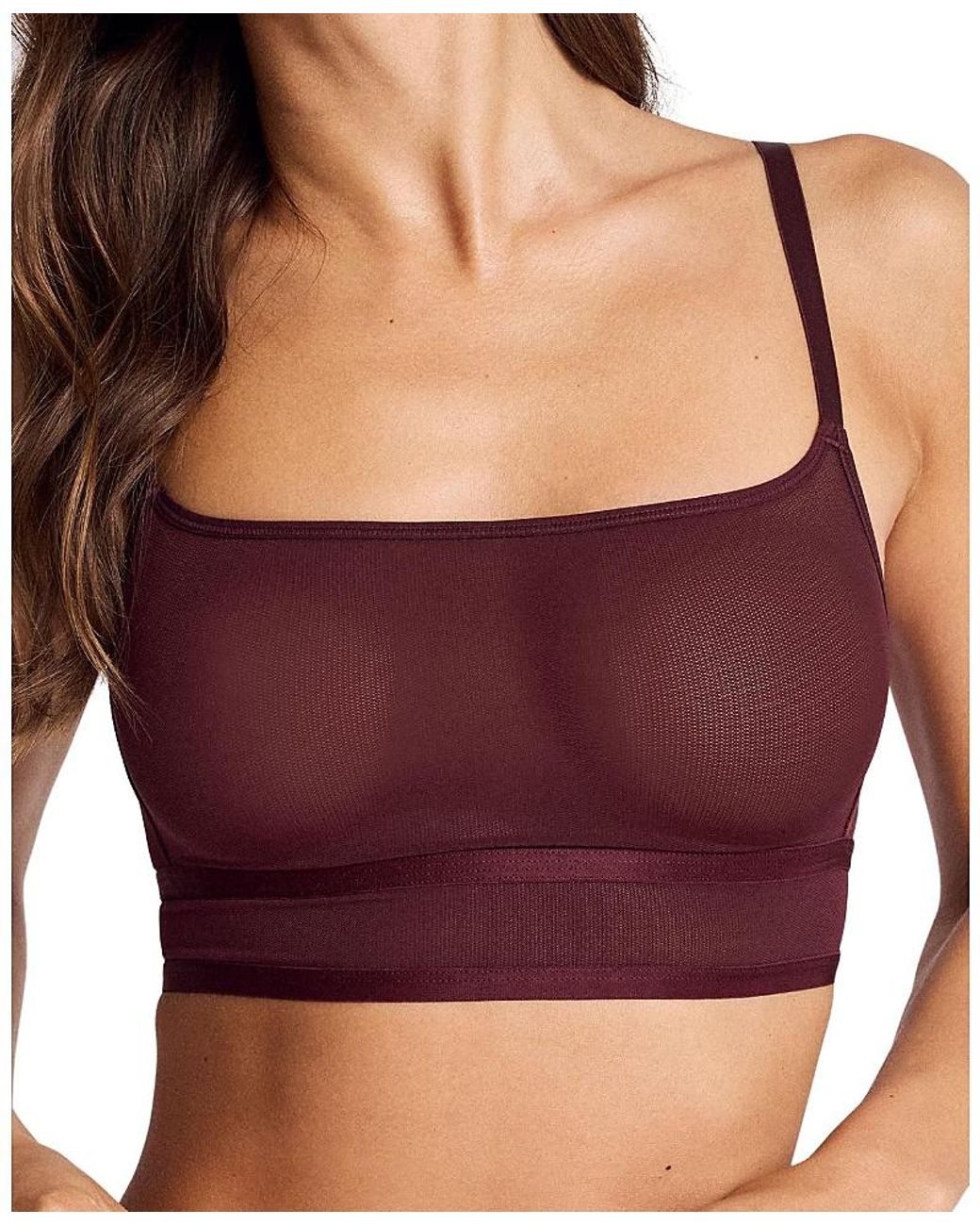 NEGATIVE Purple Sieve Longline Bra
