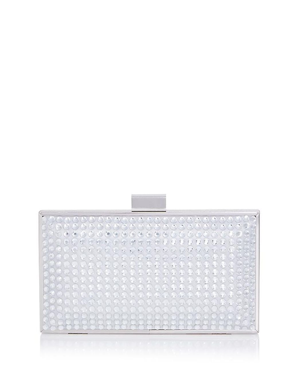 Aqua White Crystal Minaudiere