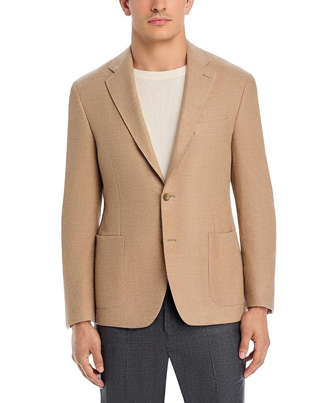 Vince Natural Wool & Cashmere Double-Face Cloud Touch Regular Fit Jacket for men