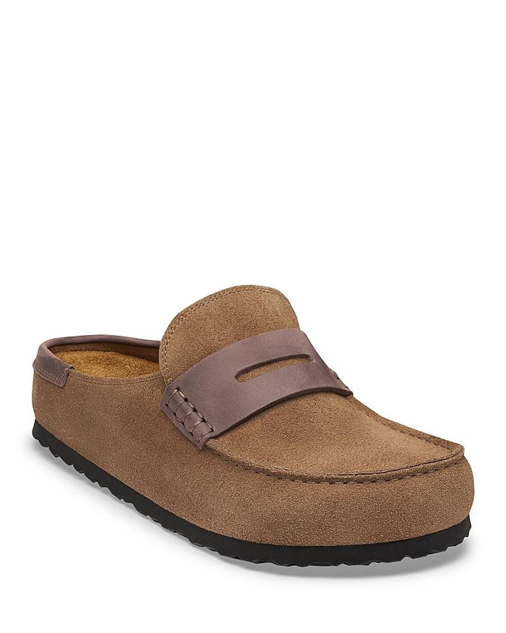Birkenstock Brown Naples 2.0 Suede Clogs for men