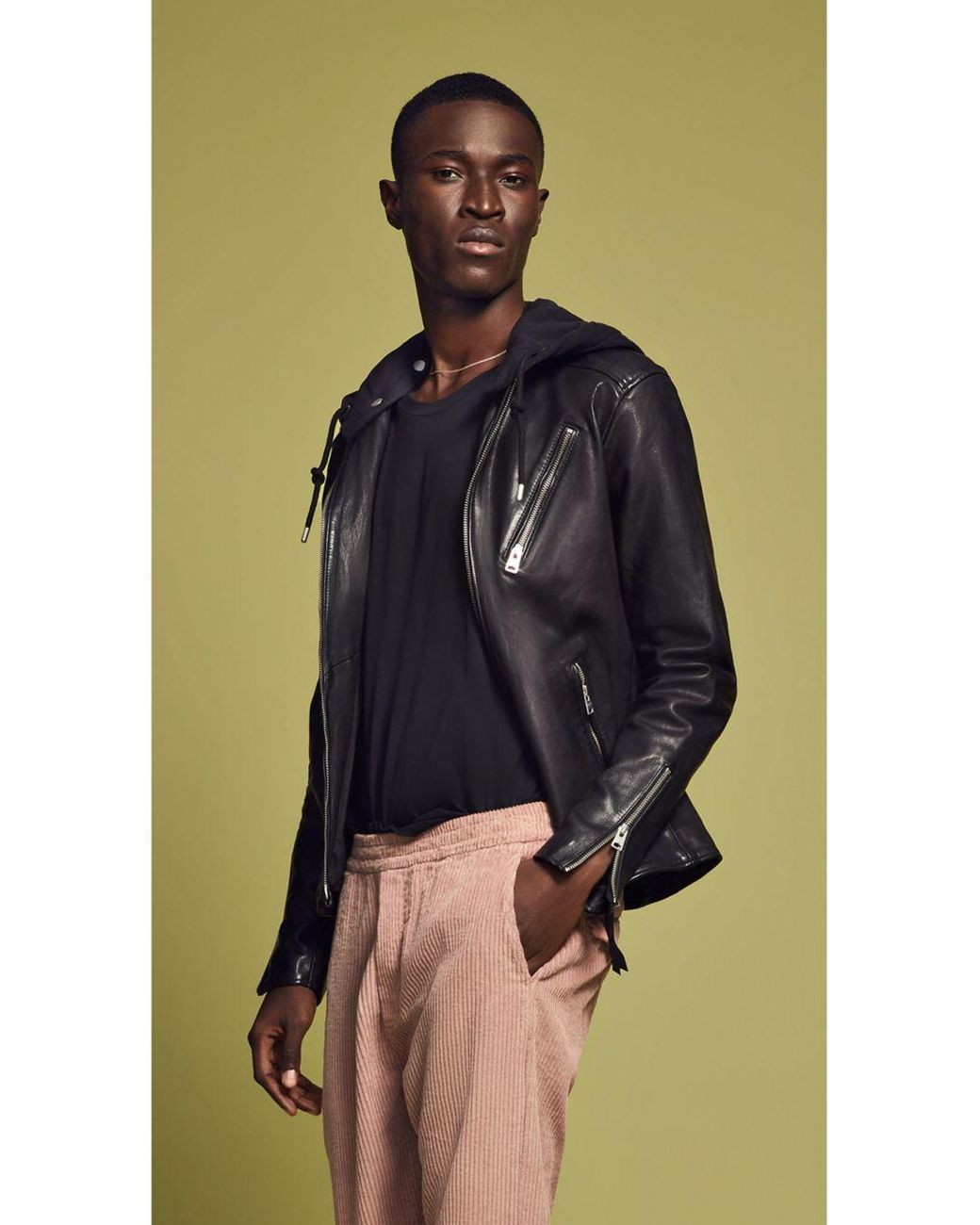AllSaints Harwood Leather Jacket in Black for Men | Lyst Canada