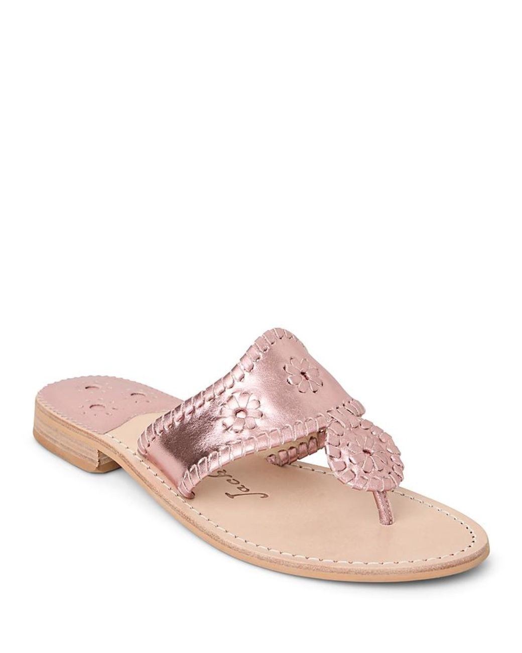 Jack Rogers Pink Jacks Slide Sandals