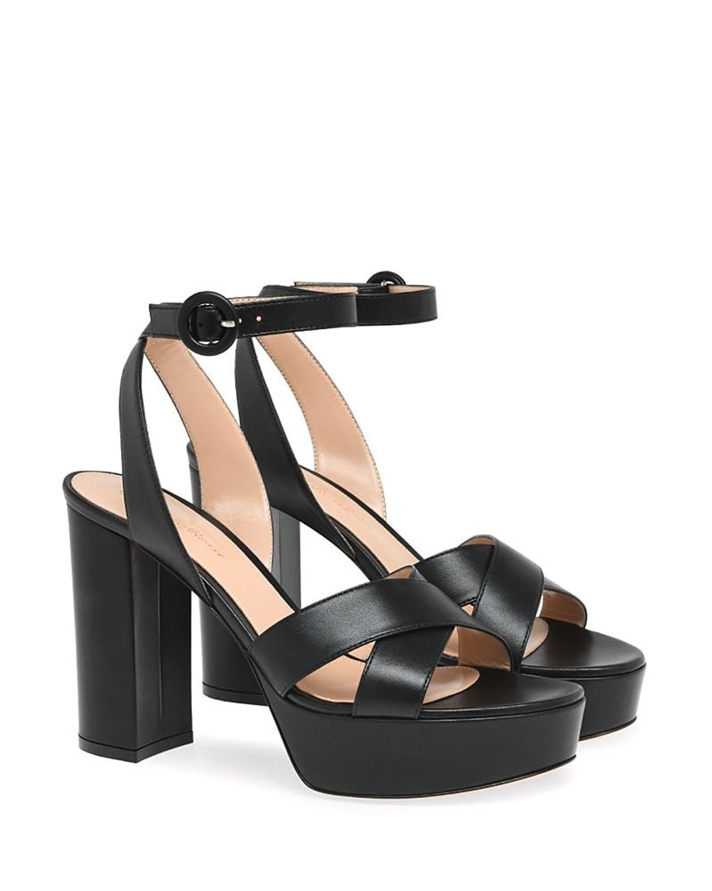 Gianvito Rossi Black Sabrina Sandals