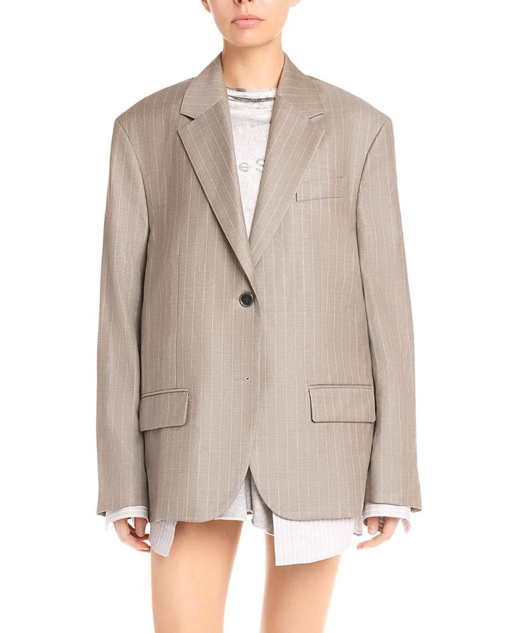 Acne Gray Suit Jacket