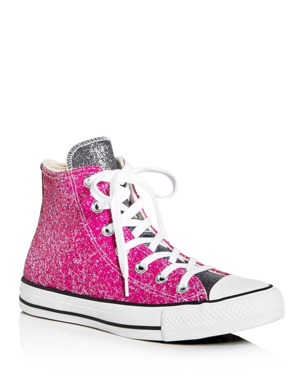 converse pink glitter high tops
