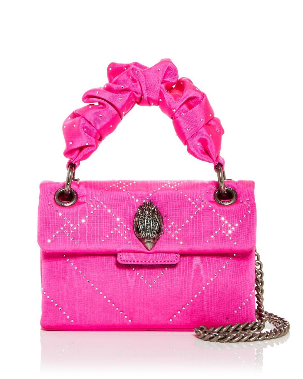 Kurt Geiger Mini Kensington Embellished Woven Crossbody Bag in Pink Lyst