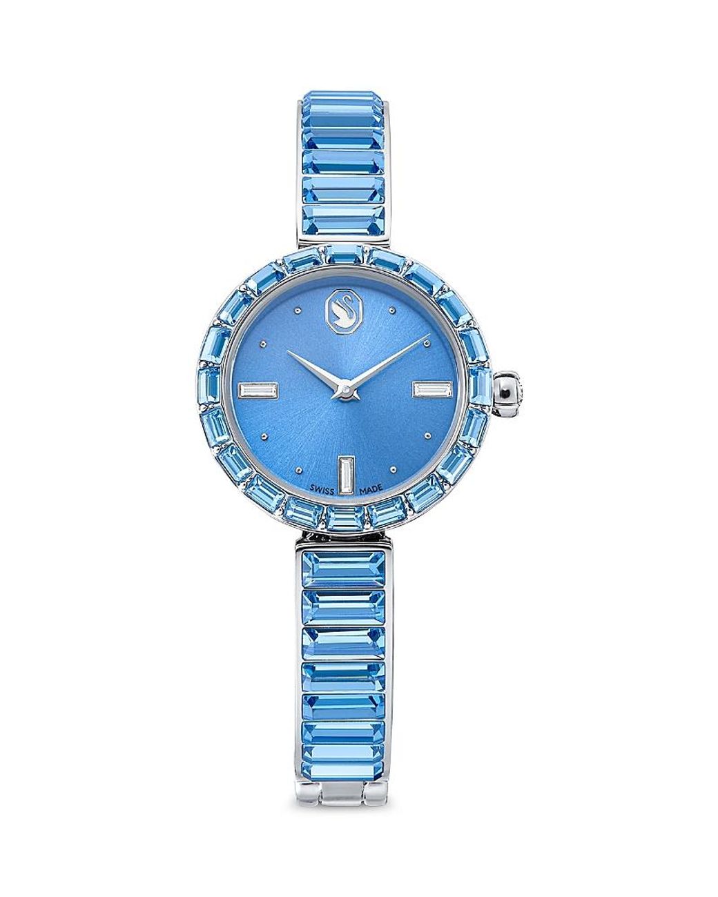 Swarovski Blue Matrix Bangle Watch, 25Mm