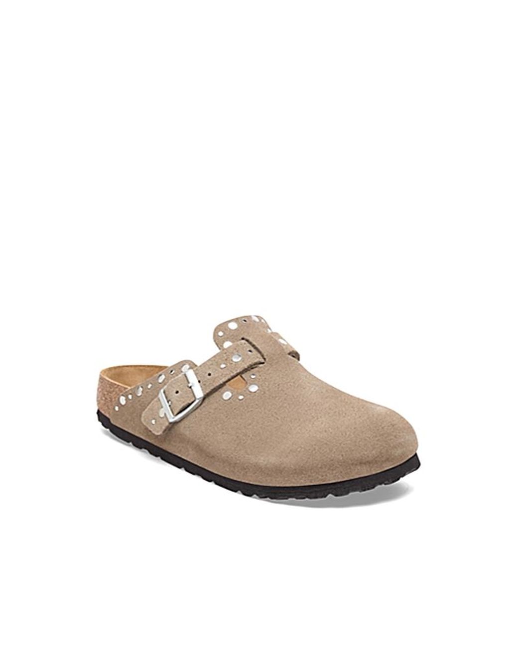 Birkenstock Boston Rivet Clogs in Natural | Lyst
