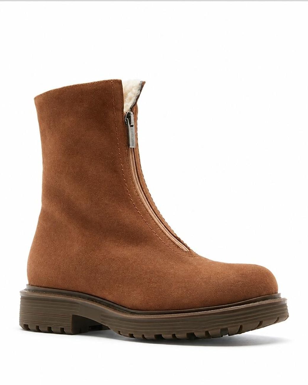 La Canadienne Brown Heroic Shearling Lined Ankle Boots