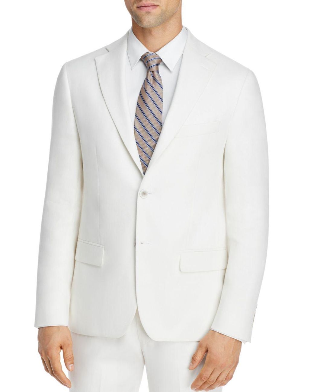 Robert Graham Men's White Delave Linen Slim Fit Suit Jacket
