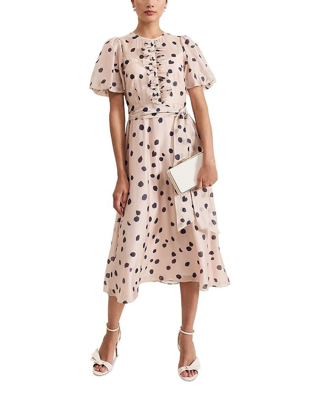 【PHASE EIGHT】Nicola Spot Dress ニコラ スポット ドレス phase-eight-Pale-Pink-Nicola-