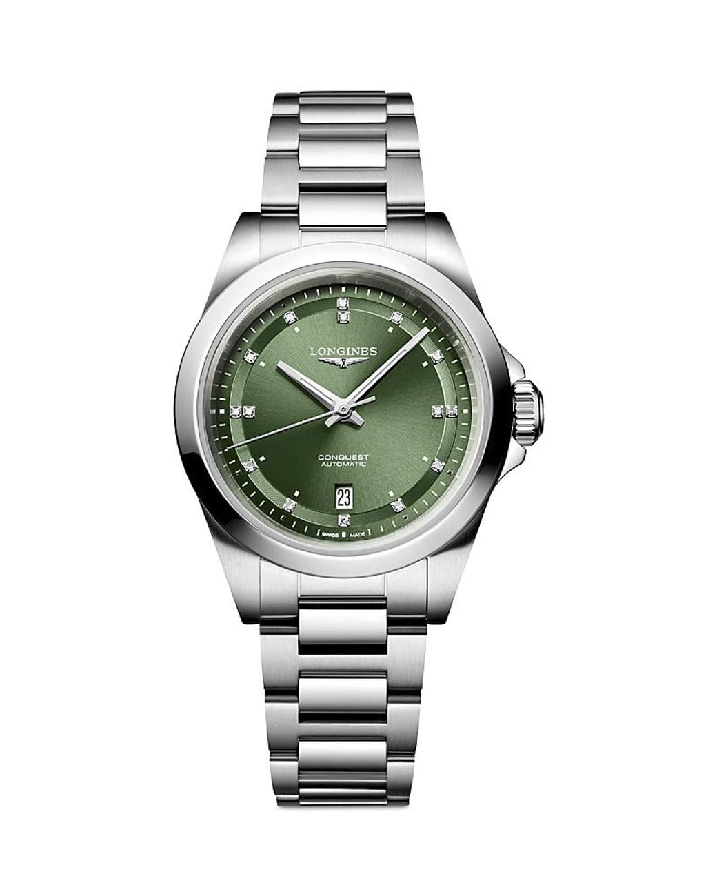 Longines Gray Conquest Sunray Watch, 30Mm