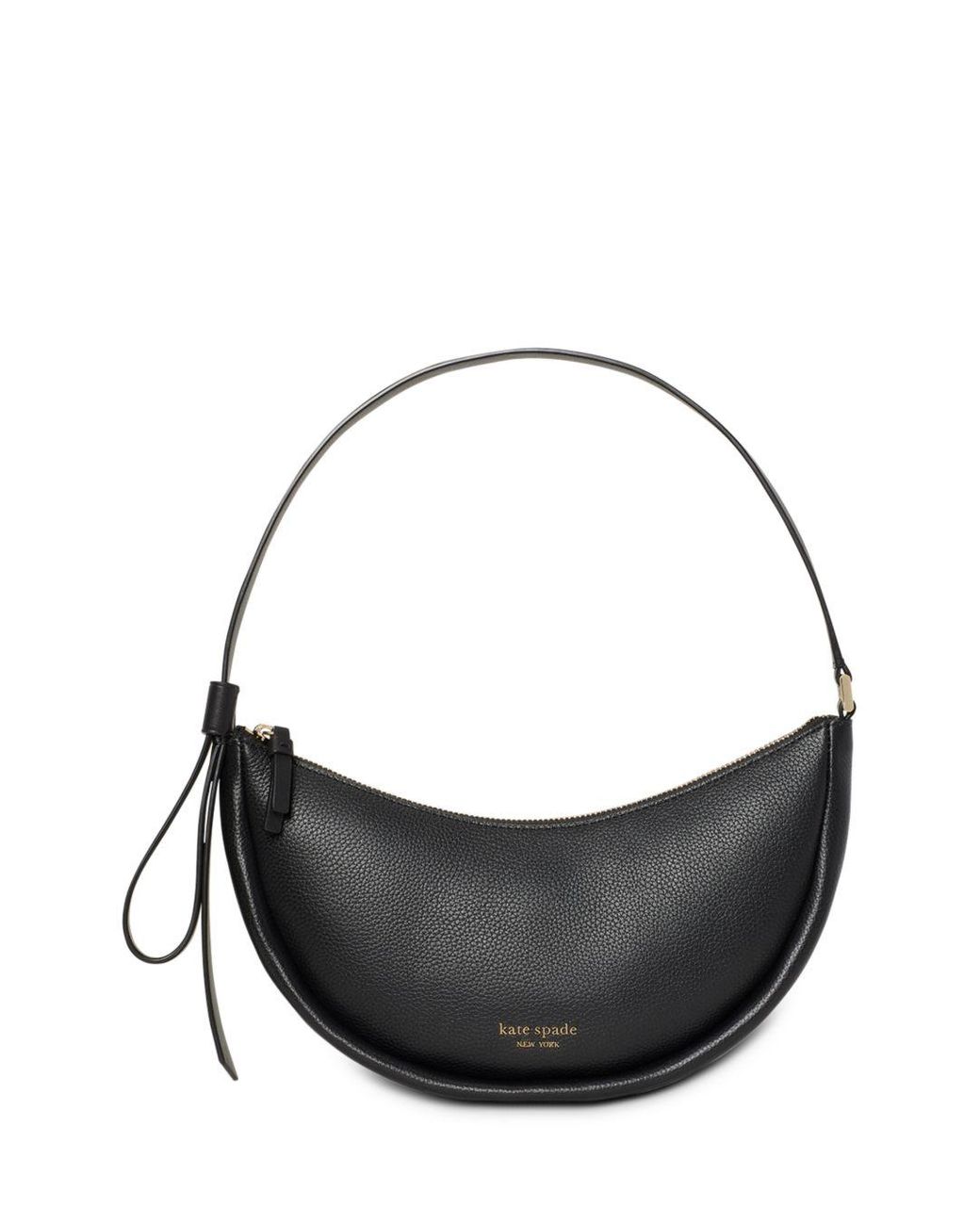 Kate Spade Small Crescent Shoulder Bag in Black | Lyst