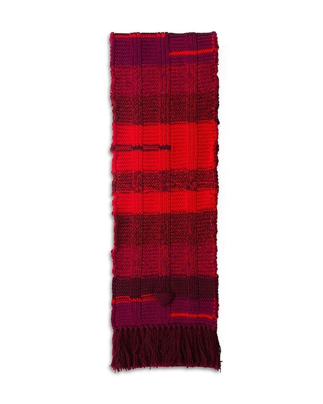 Prada Red Wool Scarf