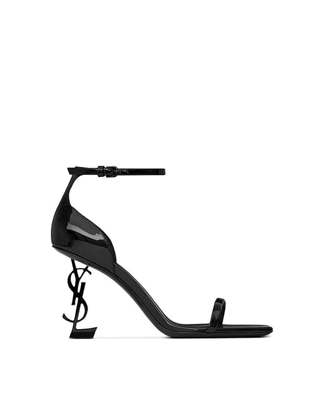Saint Laurent Black Opyum Sandals