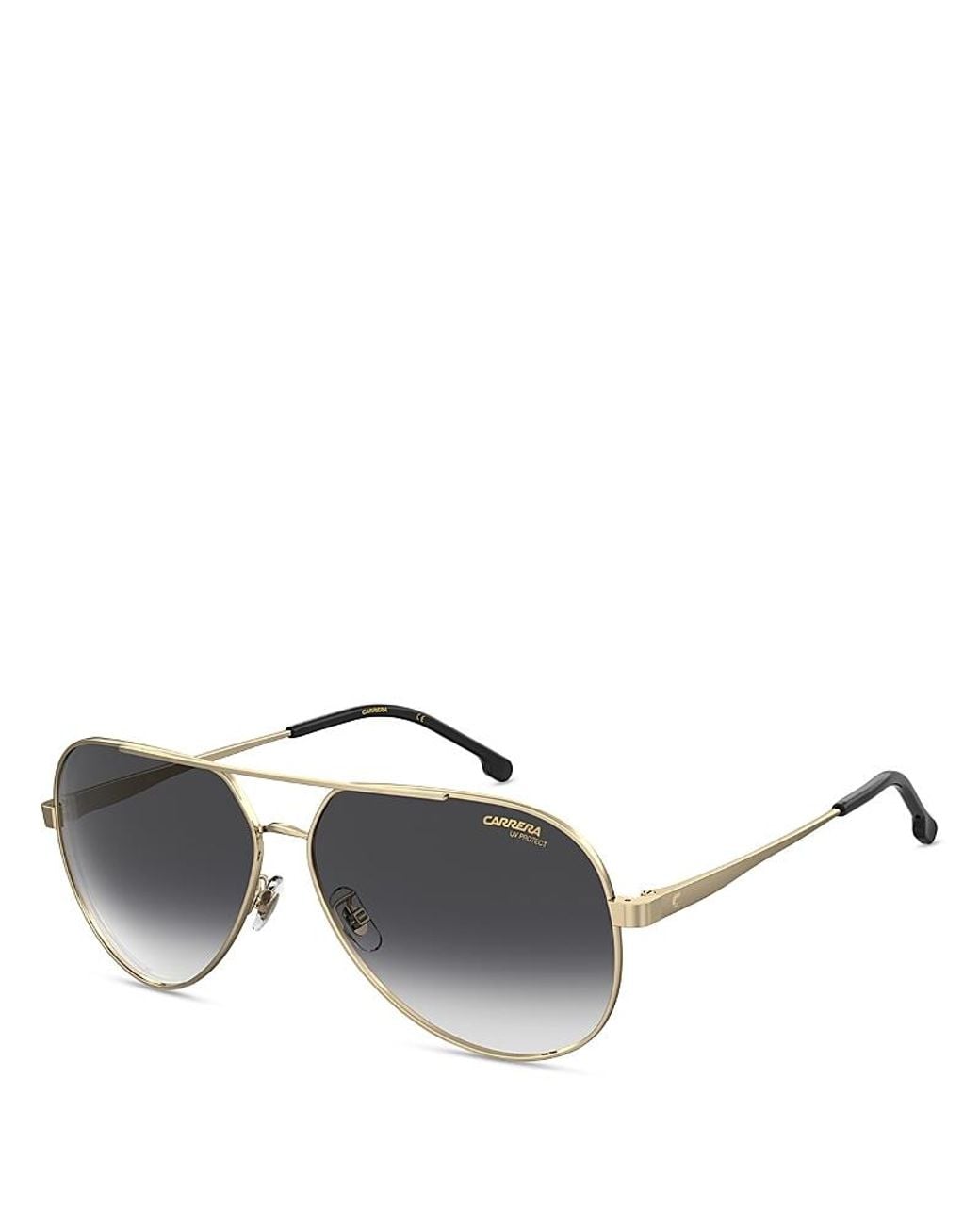 Carrera White Aviator Sunglasses, 63Mm