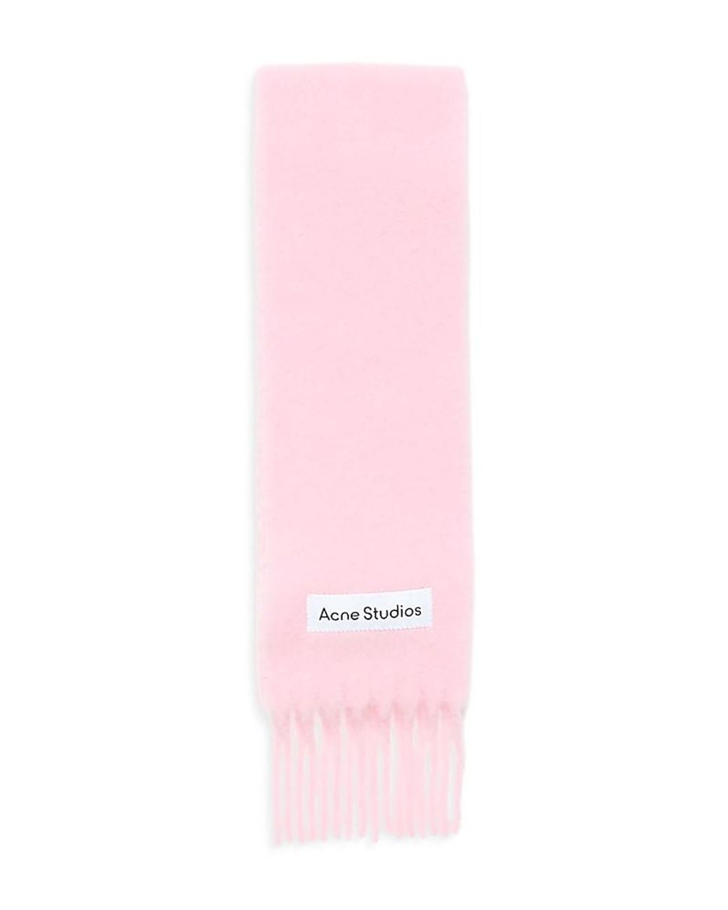 Acne Pink Alpaca & Wool Blend Scarf