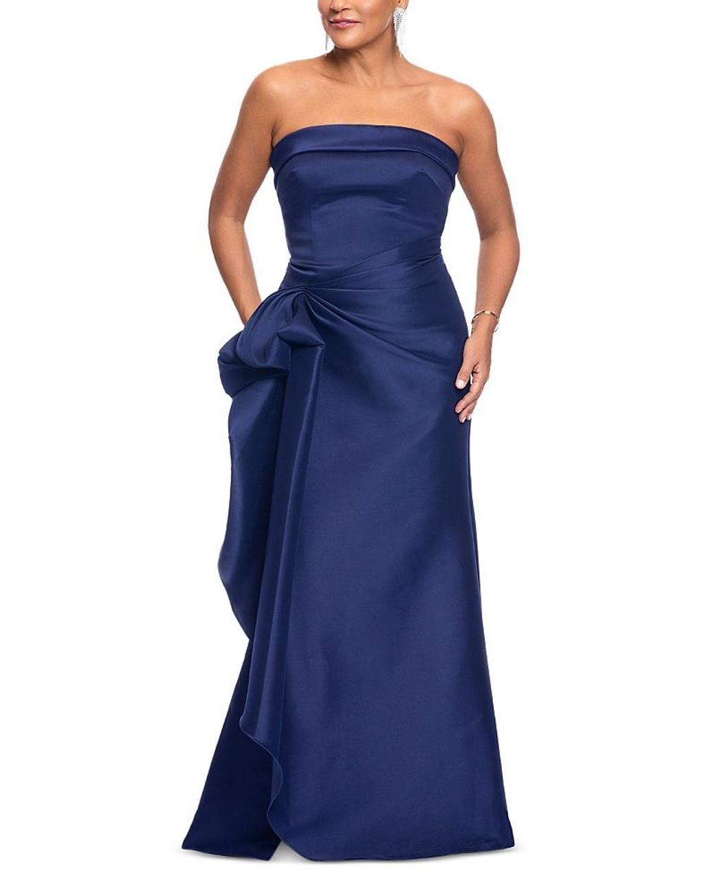 Aqua Blue Draped Gown